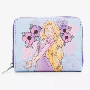 Loungefly Disney Tangled Wallet Rapunzel Pastel Floral Zip Around